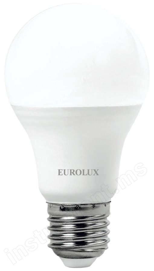 Лампа светодиодная LL-E-A60-15W-230-6K-E27 (груша, 15Вт, холод., Е27) Eurolux - фото 1